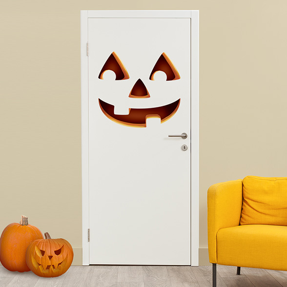 Monstre de porte Citrouille d'Halloween